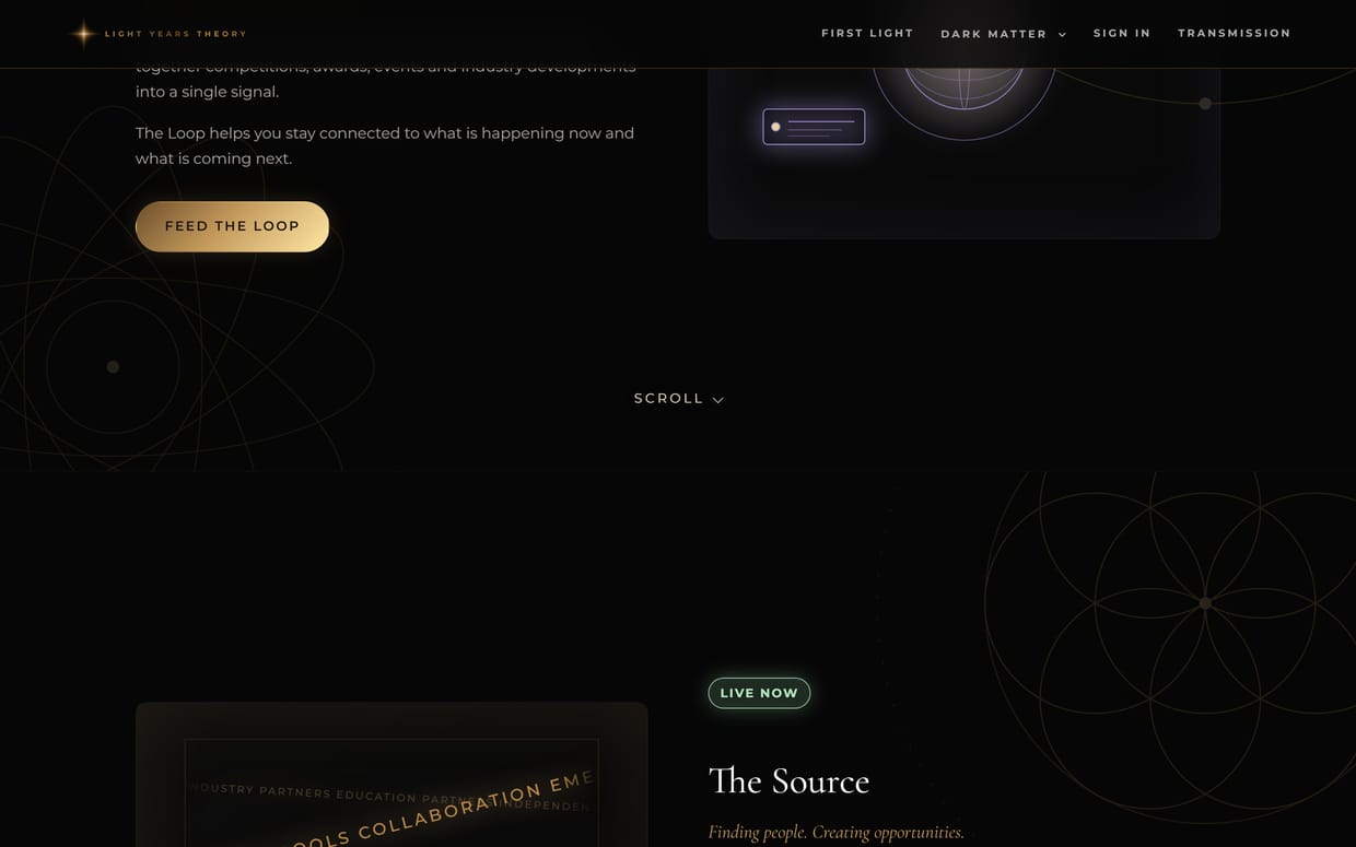 Light Years Theory home page, further down